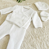 Ensemble de naissance personnalisé - Tricot