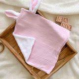 Doudou personnalisé lapin - Gaze de coton
