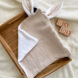Doudou personnalisé lapin - Gaze de coton