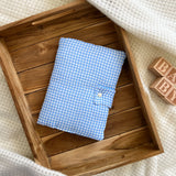 Protège carnet de santé - Vichy bleu
