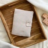 Protège carnet de santé - Vichy beige